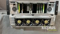 Evertz Fiber transmitter cards in 7800FR-QT Multiframe, Serial Number: 2426150879, 100-240V 450W - 2
