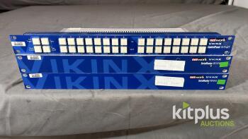 Network Technologies Inc. VikinX Video Routing Switcher, Model VD1616 [Qty 2] with one panel