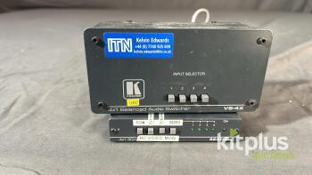 Kramer VS-4X Audio Switcher & 6241HDXL Video Monitor, Serial Numbers 120625501 & 104083000022