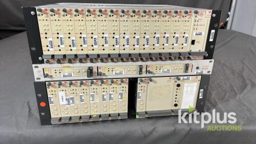 Avitel ADA 3332K audio DAs and VDA3210g Compsite DAs in ERF 3200 Rack-Mounting Frams