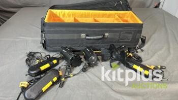 Dedo 150w Halogen Kit - Missing 1x Barn Doors, 3x Gel Holders