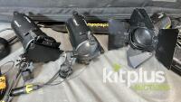Dedo 150w Halogen Kit - Missing 1x Barn Doors, 3x Gel Holders - 2