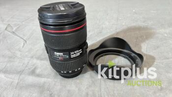 Canon 24-105mm IS (FF) F4.0, EF (FT: 77mm)