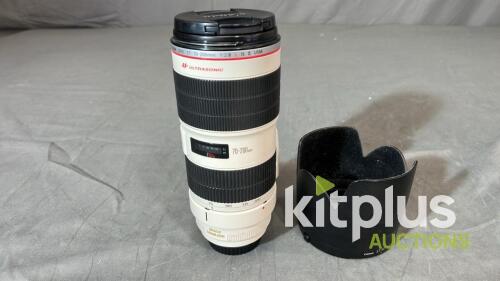 Canon 70-200mm, USM II, IS (FF) F2.8, EF (FT: 77mm)