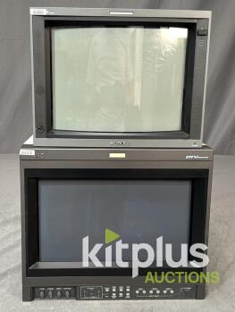 Sony and JVC CRT Broadcast video monitors [Qty 2]