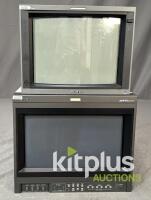 Sony and JVC CRT Broadcast video monitors [Qty 2]