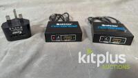 2 x  HDMI 2 way Splitter with Dual PSU