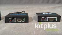 2 x HDMI 2 way Splitter with Dual PSU - 2