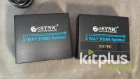 2 x HDMI 2 way Splitter with Dual PSU - 4
