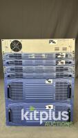 Crystal Vision Glue Frames 1 U Qty 4, 2U Qty 1, 4U Qty 2 each with 1 PSU -