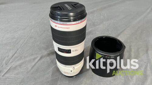 Canon 70-200mm, USM II, IS (FF) F2.8, EF (FT: 77mm)