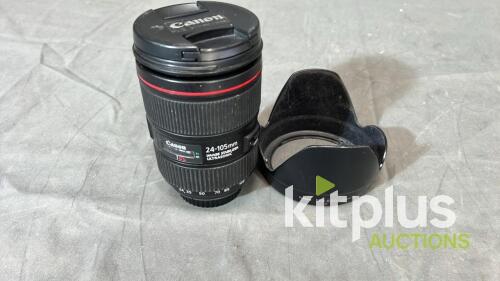 Canon 24-105mm IS (FF) F4.0, EF (FT: 77mm)