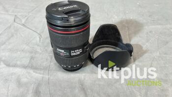Canon 24-105mm IS (FF) F4.0, EF (FT: 77mm)