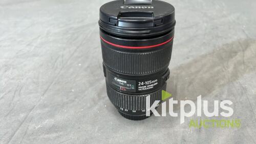 Canon 24-105mm IS (FF) F4.0, EF (FT: 77mm)