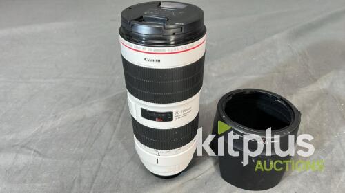 Canon 70-200mm, USM III, IS (FF) F2.8, EF (FT: 77mm)