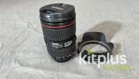 Canon 24-105mm IS (FF) F4.0, EF (FT: 77mm)