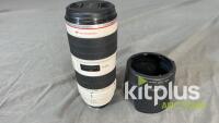 Canon 70-200mm, USM II, IS (FF) F2.8, EF (FT: 77mm)