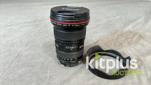 Canon 16-35mm (FF) F2.8, EF (FT: 82mm)
