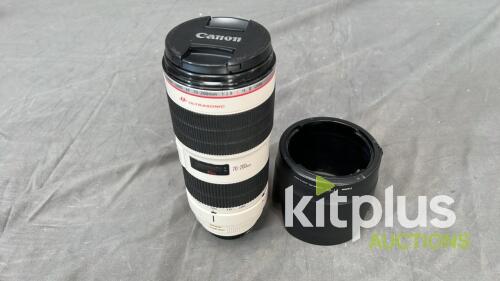Canon 70-200mm, USM II, IS (FF) F2.8, EF (FT: 77mm)