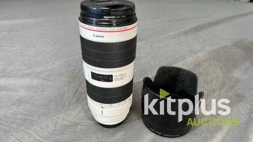 Canon 70-200mm, USM III, IS (FF) F2.8, EF (FT: 77mm)