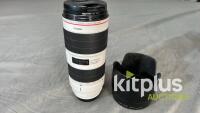 Canon 70-200mm, USM III, IS (FF) F2.8, EF (FT: 77mm)