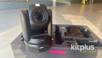 Sony X1000 PTZ [Qty 2] remote head camera in Black - Power over ethernet & 4K. Power supplies included. In laser cut foam for Peli 1650. - 4