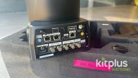Sony X1000 PTZ [Qty 2] remote head camera in Black - Power over ethernet & 4K. Power supplies included. In laser cut foam for Peli 1650. - 5