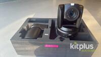 Sony X1000 PTZ [Qty 2] remote head camera in Black - Power over ethernet & 4K. Power supplies included. In laser cut foam for Peli 1650. - 7