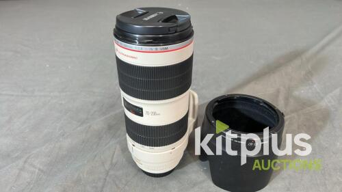 Canon 70-200mm, USM II, IS (FF) F2.8, EF (FT: 77mm)