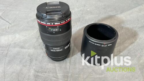 Canon 100mm Macro, USM IS (FF) F2.8, EF (FT: 67mm)