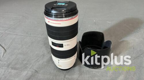 Canon 70-200mm, USM II, IS (FF) F2.8, EF (FT: 77mm)