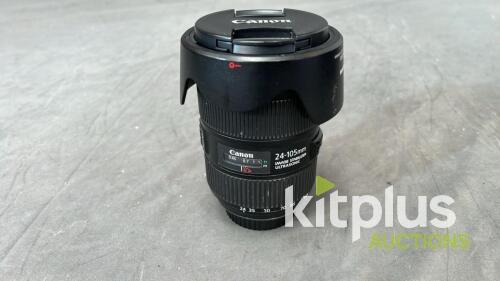 Canon 24-105mm IS (FF) F4.0, EF (FT: 77mm)