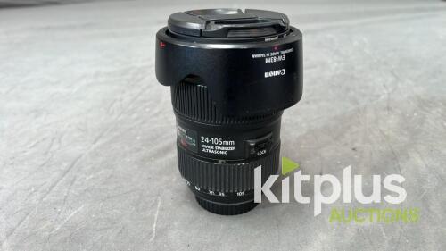 Canon 24-105mm IS (FF) F4.0, EF (FT: 77mm)