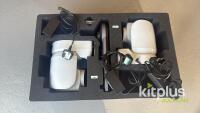 Sony X1000 PTZ [Qty 2] & Sony IP10 Remote Controller [Qty 1] remote head camera in White - Power over ethernet & 4K. Power supplies included. In laser cut foam for Peli 1650. - 2