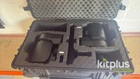 Sony X1000 PTZ [Qty 2] remote head camera in Black - Power over ethernet & 4K. Power supplies included.Supplied in a peli 1650 with laser cut foam