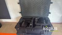 Sony X1000 PTZ [Qty 2] remote head camera in Black - Power over ethernet & 4K. Power supplies included.Supplied in a peli 1650 with laser cut foam - 2