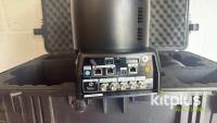 Sony X1000 PTZ [Qty 2] remote head camera in Black - Power over ethernet & 4K. Power supplies included.Supplied in a peli 1650 with laser cut foam - 6