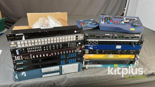 Broadcast Video Equipment Lot: Evertz, Sony, SystemBase, EVS, HiTech Control Panels, more
