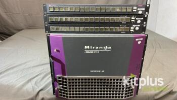 Miranda NVISION 8144 Video/Audio Routing System, No Cards. 3 Panels