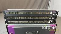 Miranda NVISION 8144 Video/Audio Routing System, No Cards. 3 Panels - 2