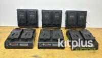 Job lot of PAG V-Lock Chargers