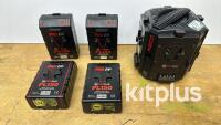 PAG Quad Charger w/4x 150Wh V-Lock Batteries - 3