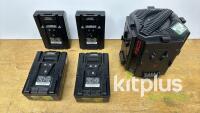 PAG Quad Charger w/4x 150Wh V-Lock Batteries - 4