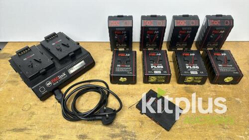 8x PAG 96Wh V-Lock Battery kit w/PAG 2-way Charger
