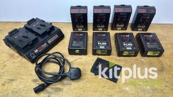 8x PAG 96Wh V-Lock Battery kit w/PAG 2-way Charger