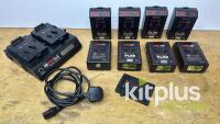 8x PAG 96Wh V-Lock Battery kit w/PAG 2-way Charger