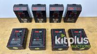 8x PAG 96Wh V-Lock Battery kit w/PAG 2-way Charger - 2