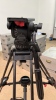 Sachtler 18 Tripod Carbon Legged. Sachtler Video 18S Head With Camera Plate Attached. In Soft Bag. Label On Bag States, Missing Foot & Pan Lock Knob. - 15