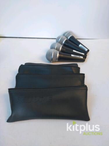 4 x Shure PGA48 Dynamic Microphones