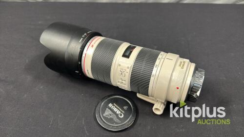 Canon 70-200mm, USM II, IS (FF) F2.8, EF (FT: 77mm)